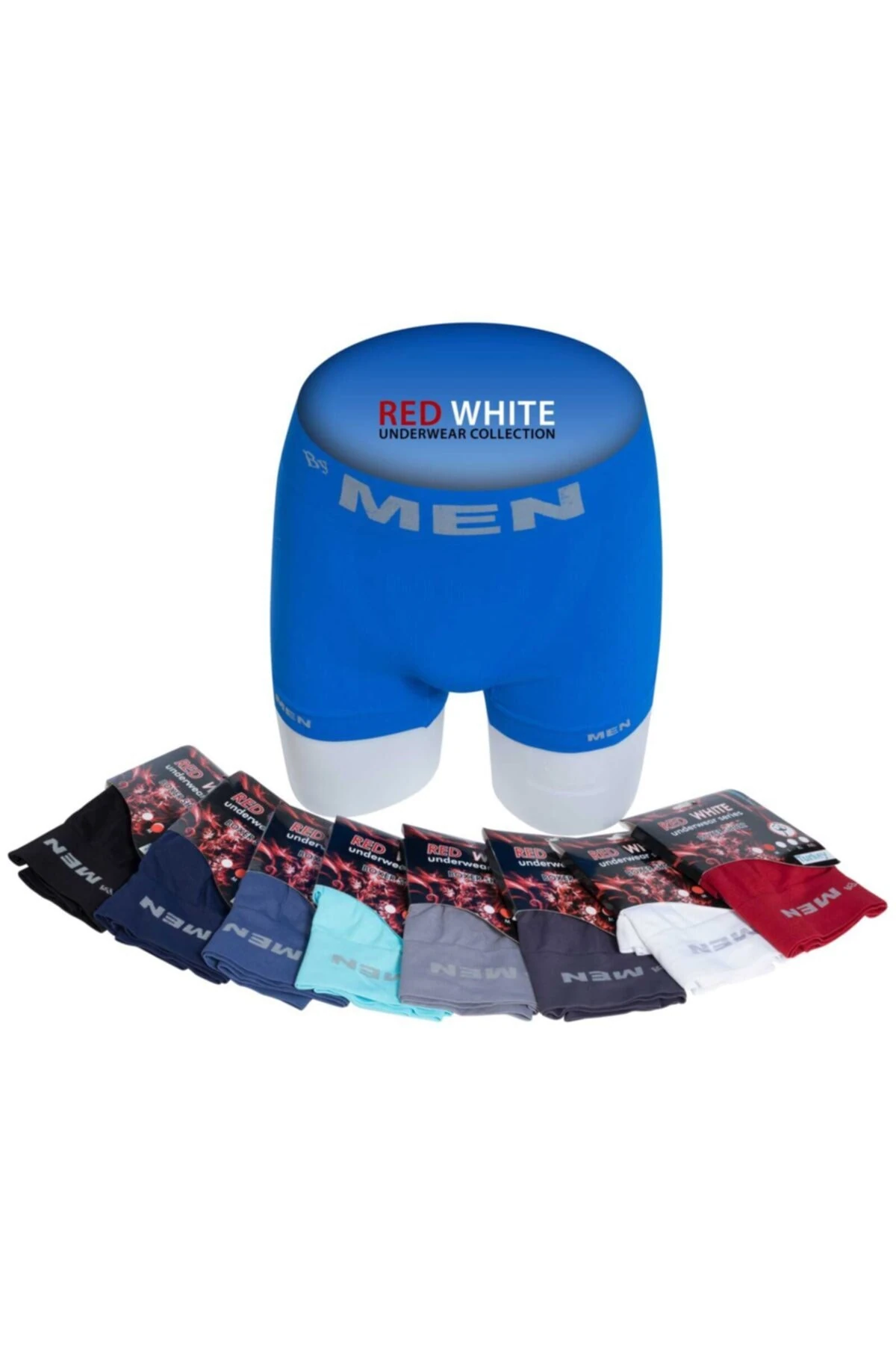 3'lü Erkek Dikişsiz Boxer 9005