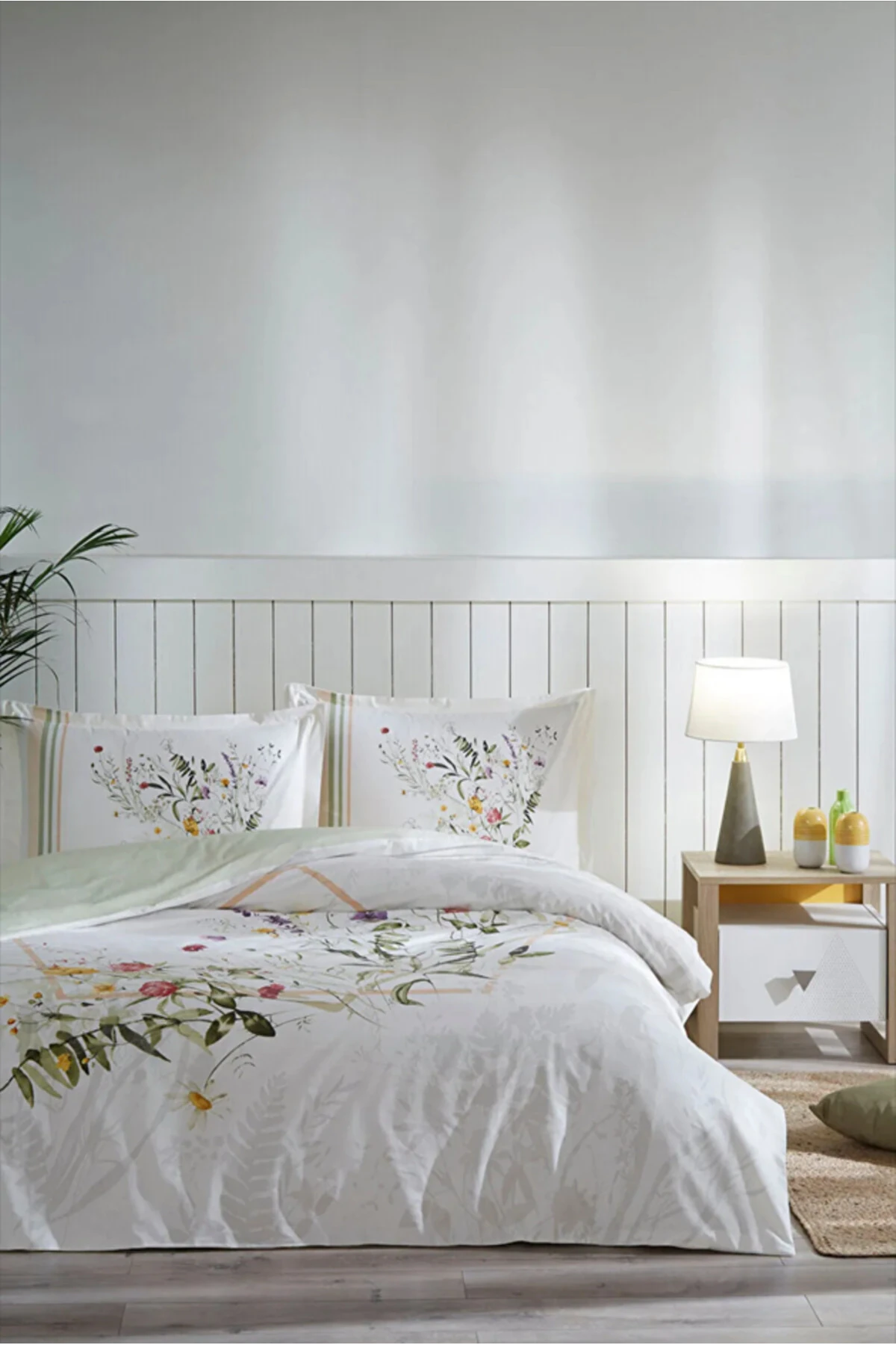 Yeşil Fujer Çift Kişilik Nevresim Takımı