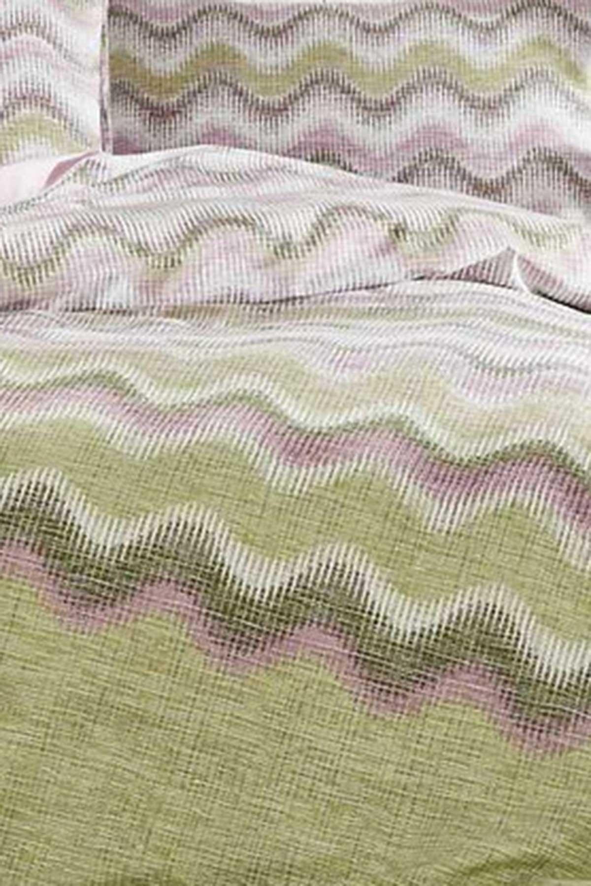 Nev Undulatis Nevresim Takımı Çift Kişilik Yeşil