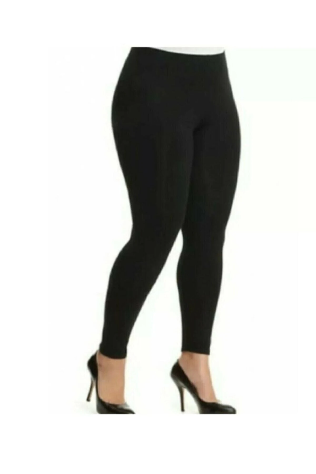 Kadın Çelik Örme Kumaş Battal Beden Tayt Pantolon