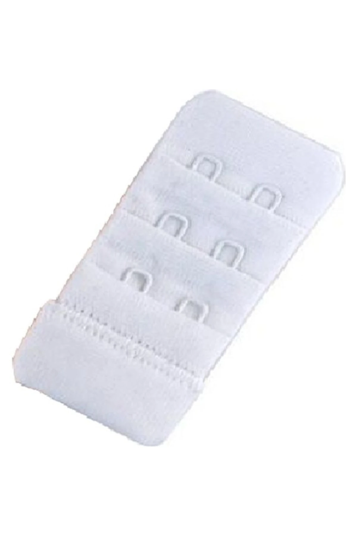 3 Lü Paket - Beyaz 2 Kancalı Sütyen Sırt Uzatma Agrafı