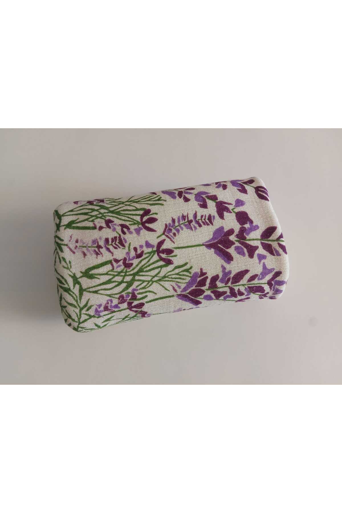 Lavanta Çiçekli Müslin Peştemal