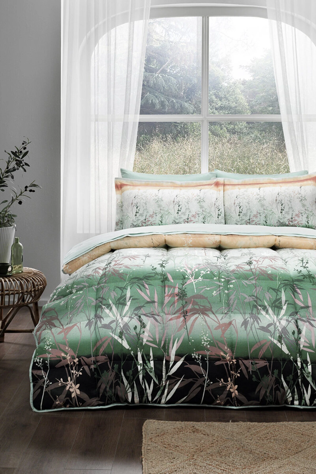 Reeds Çift Kişilik Uyku Seti Yeşil