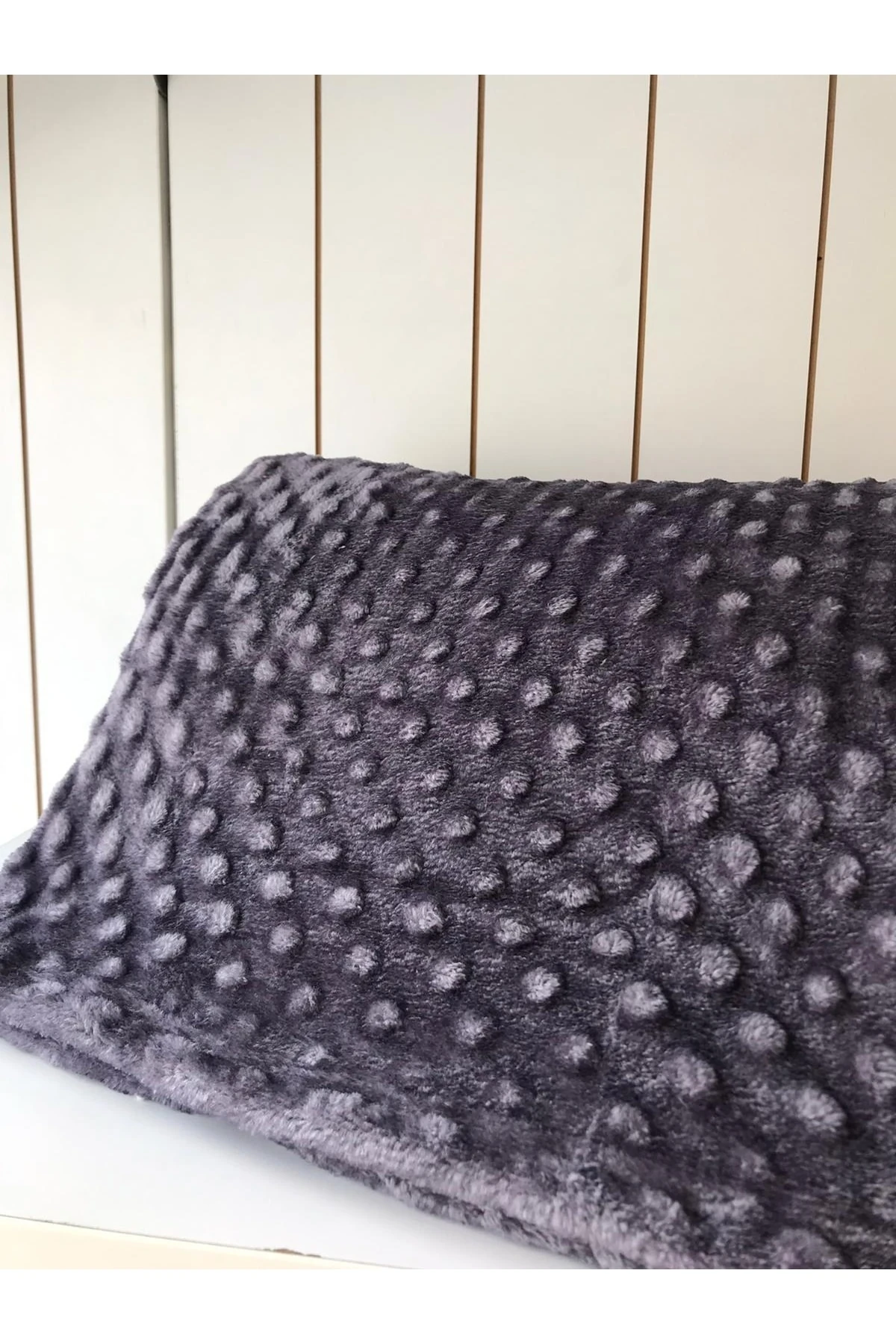 Çift Kişilik Tomurcuk Battaniye Gri 200*220