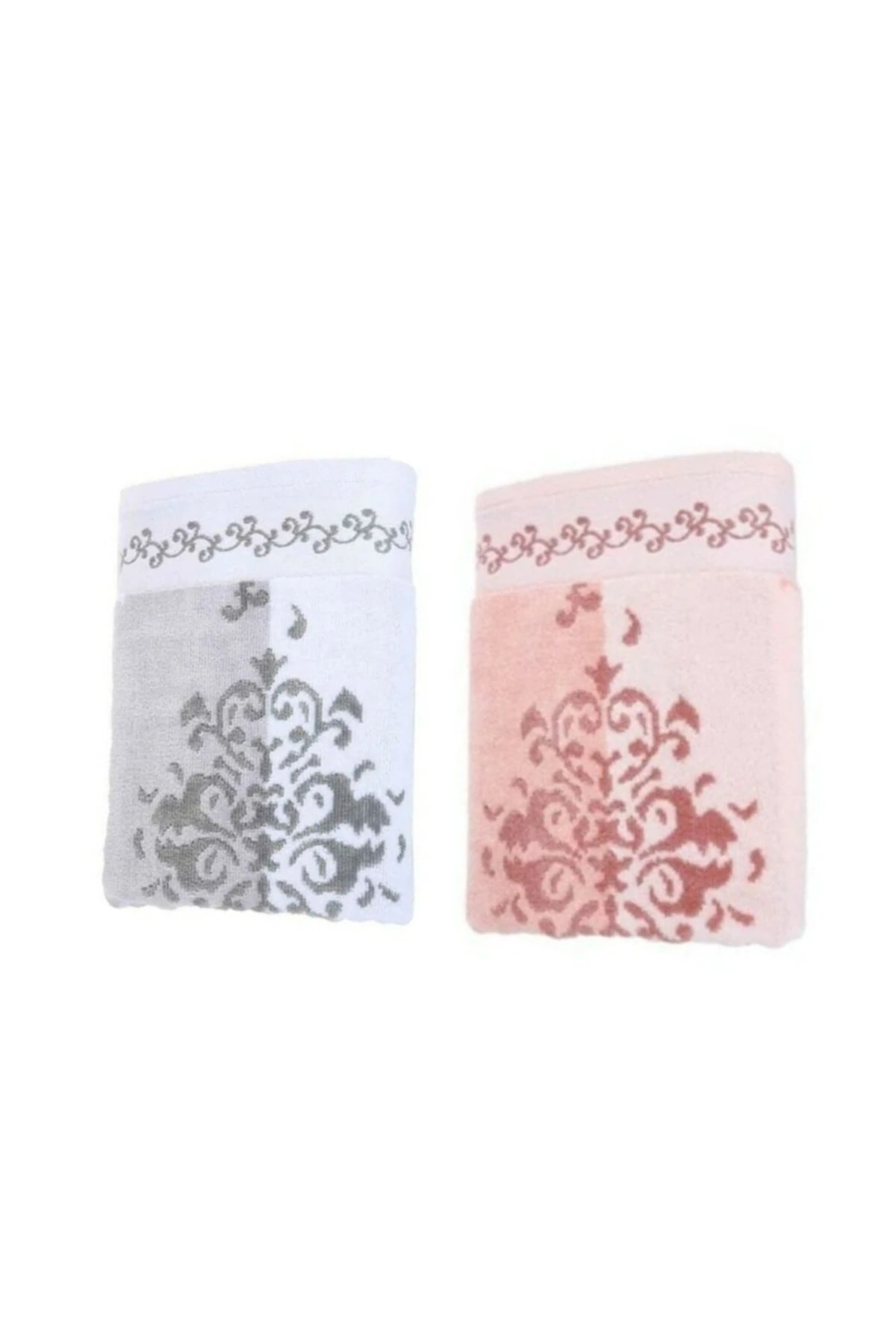 ( 2 Adet ) Emily El Yüz Havlusu %100 Pamuk Kadife