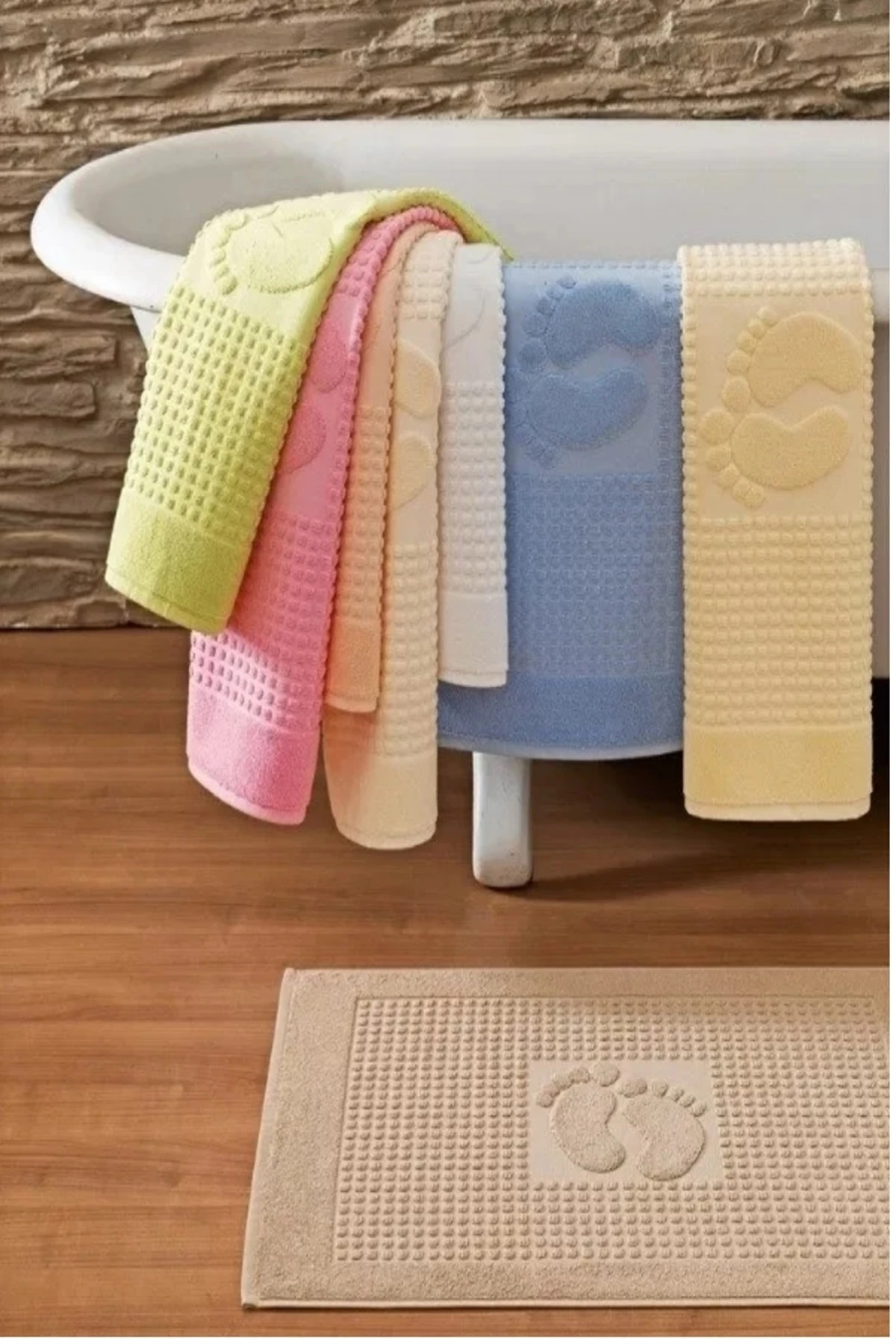 Winter 50x70 Paspas Ayak Havlusu Koyu Mint 2 Li