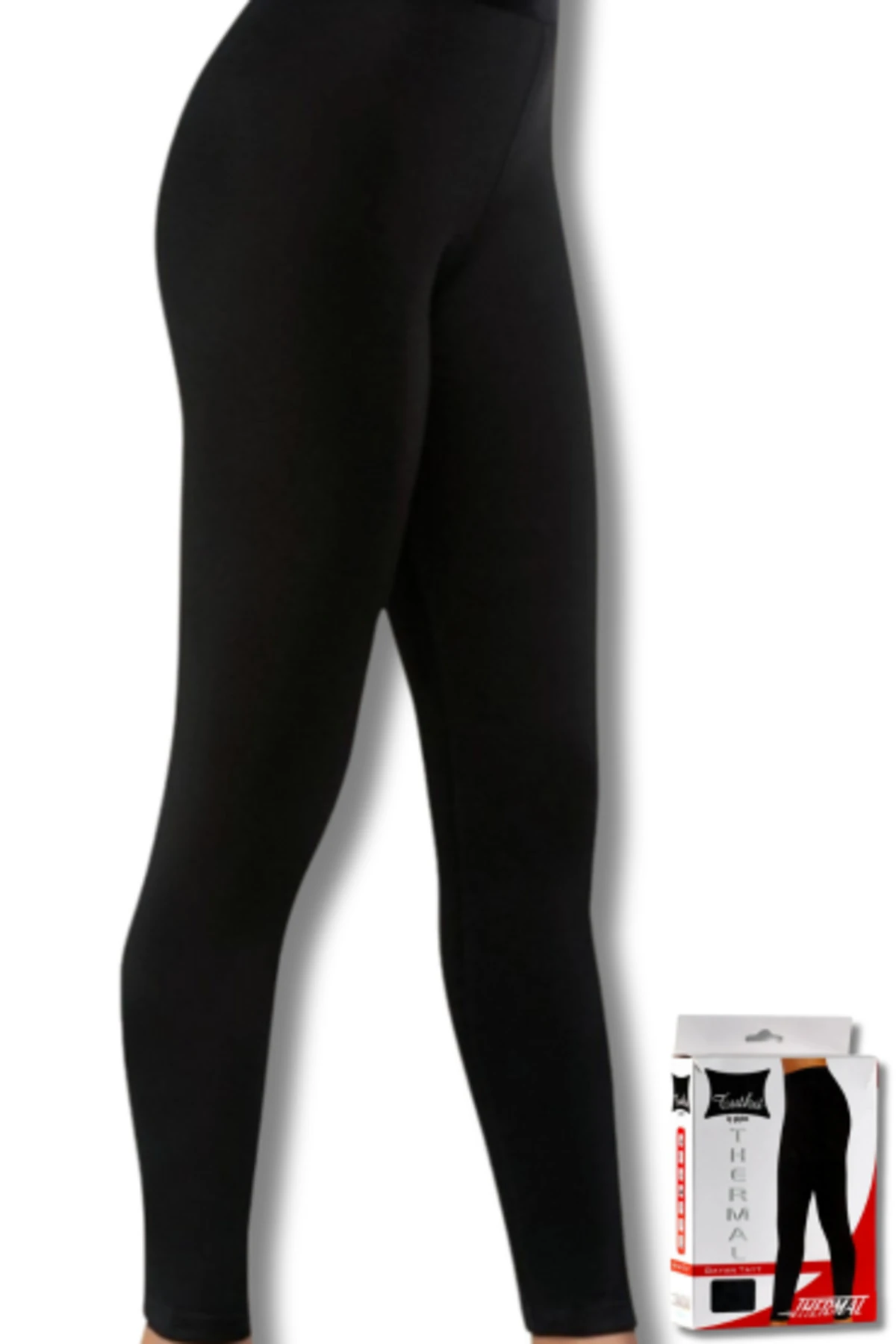 0166 Tutku Kadın Termal Tayt Siyah