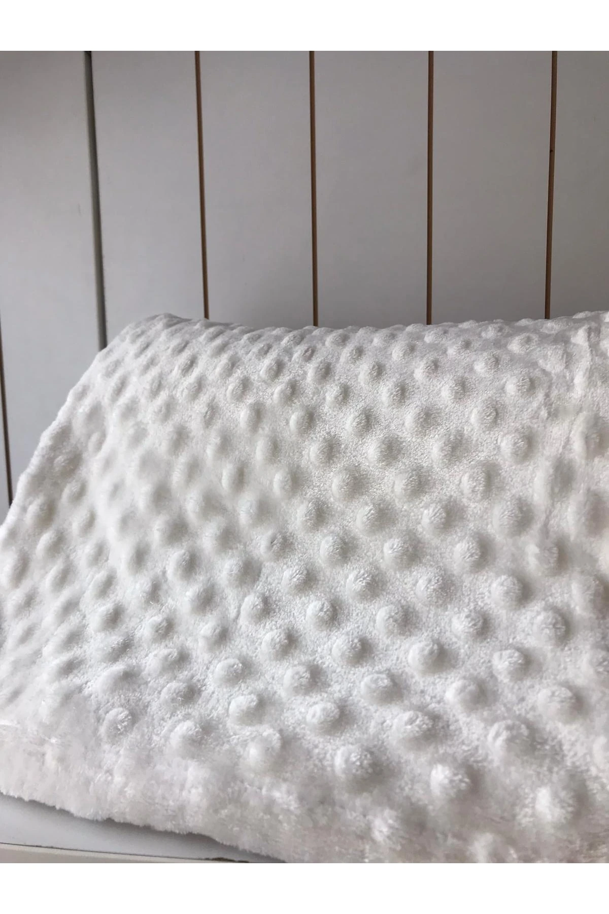 Çift Kişilik Tomurcuk Battaniye Krem 200*220