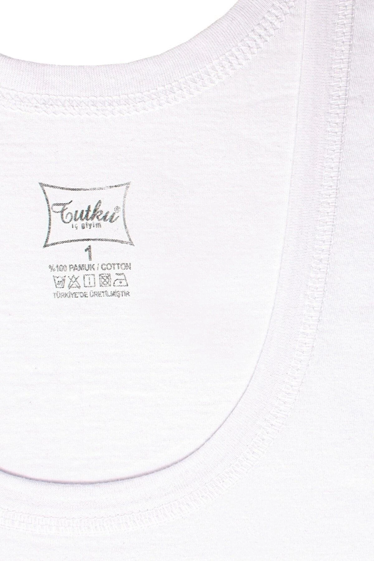 6'lı Penye Klasik Beyaz Erkek Atlet