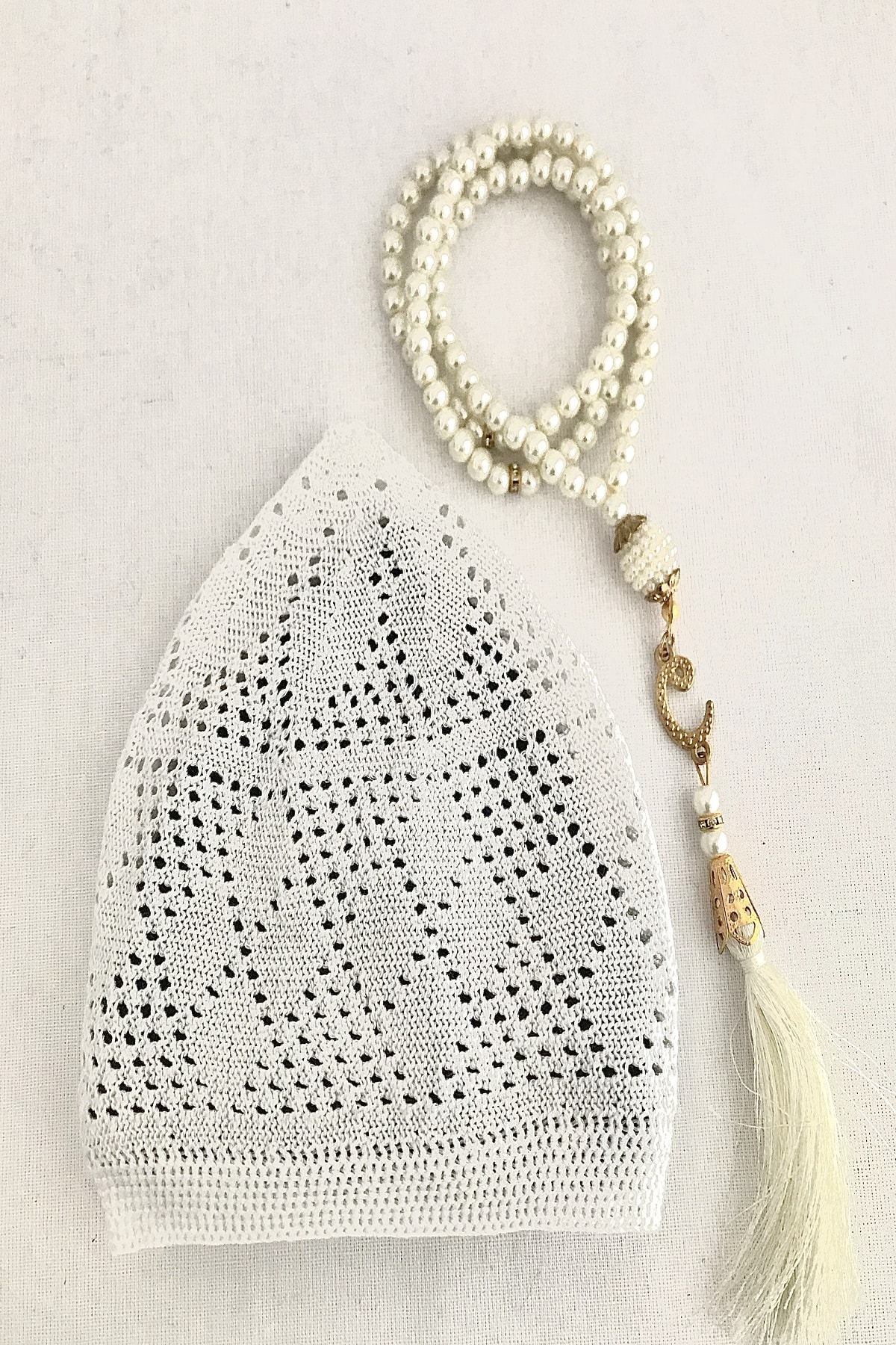 Düğün,nişan Bohçaları Için Lüks Dodya Kadife Seccade(Bordo,yeşil),tesbih,takke