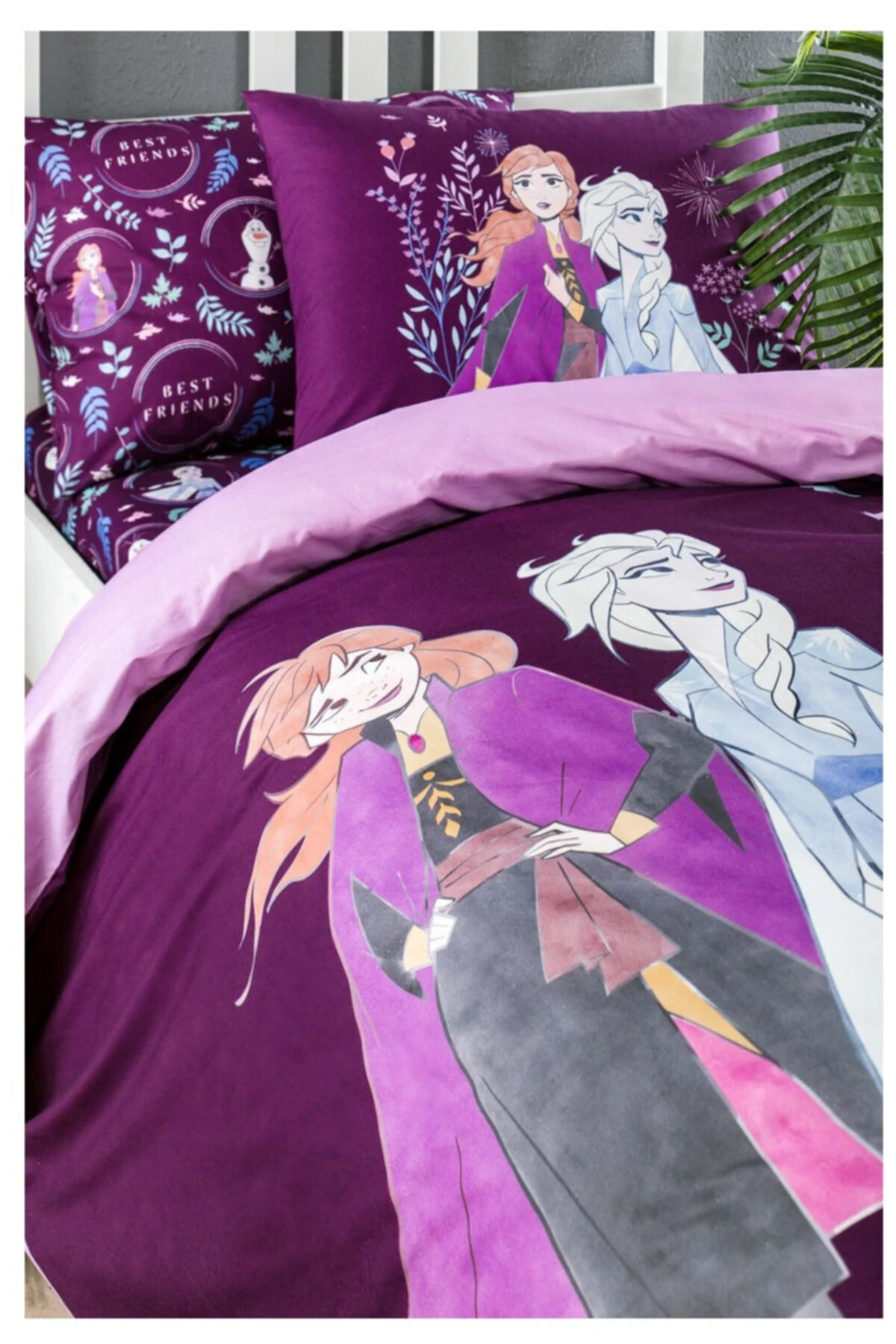 - Frozen Natural Lisanslı Tek Kişilik Nevresim Takımı