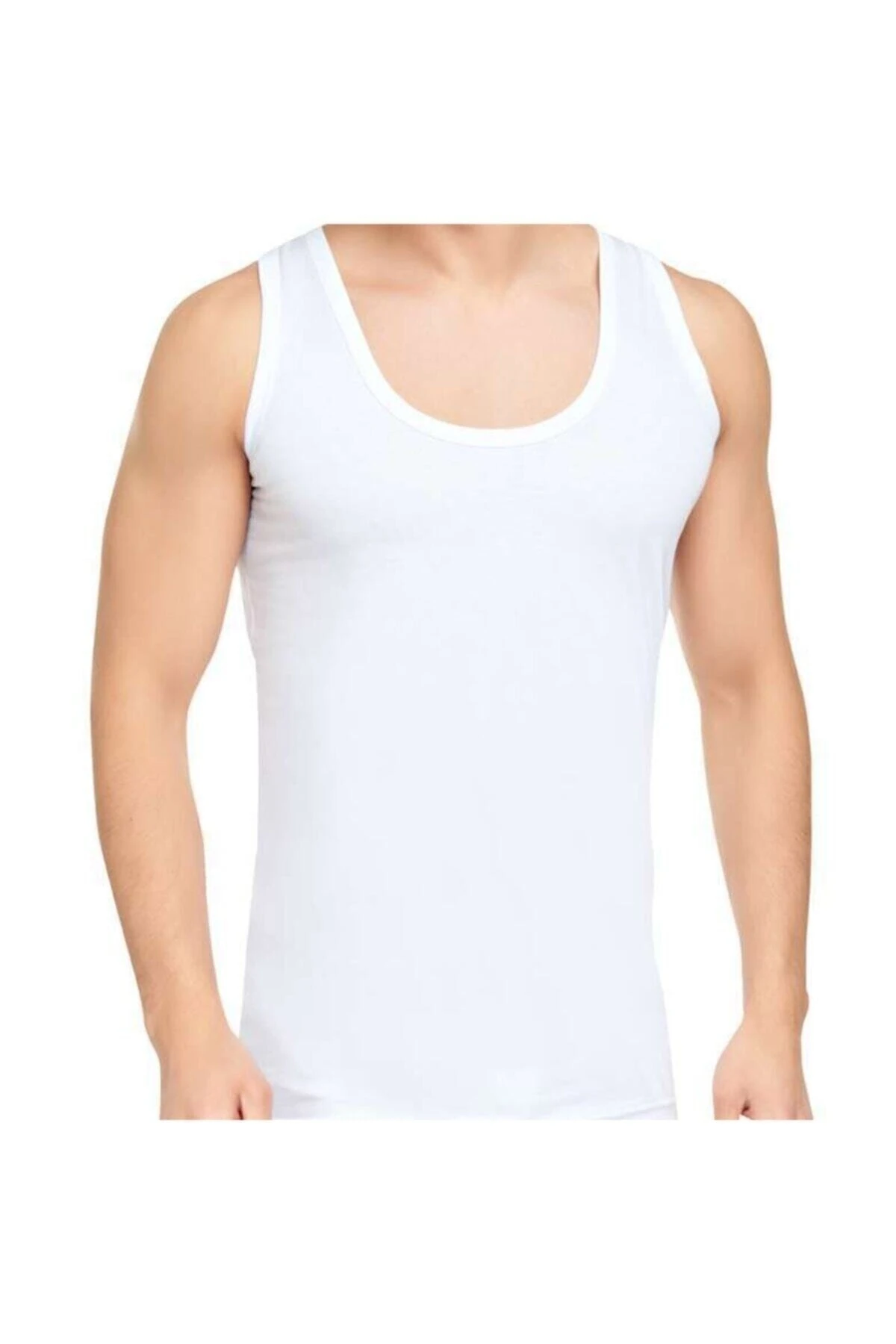 Erkek Beyaz Tutku Atlet 3'lü Paket