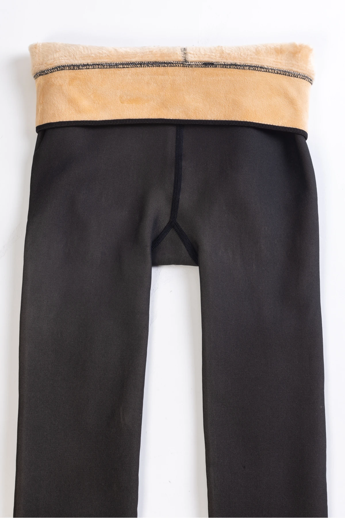 Kadın Peluş Kışlık Termal Tayt Külotlu Çorap Yüksek Bel Toparlayıcı Içlik Ten Görünümlü