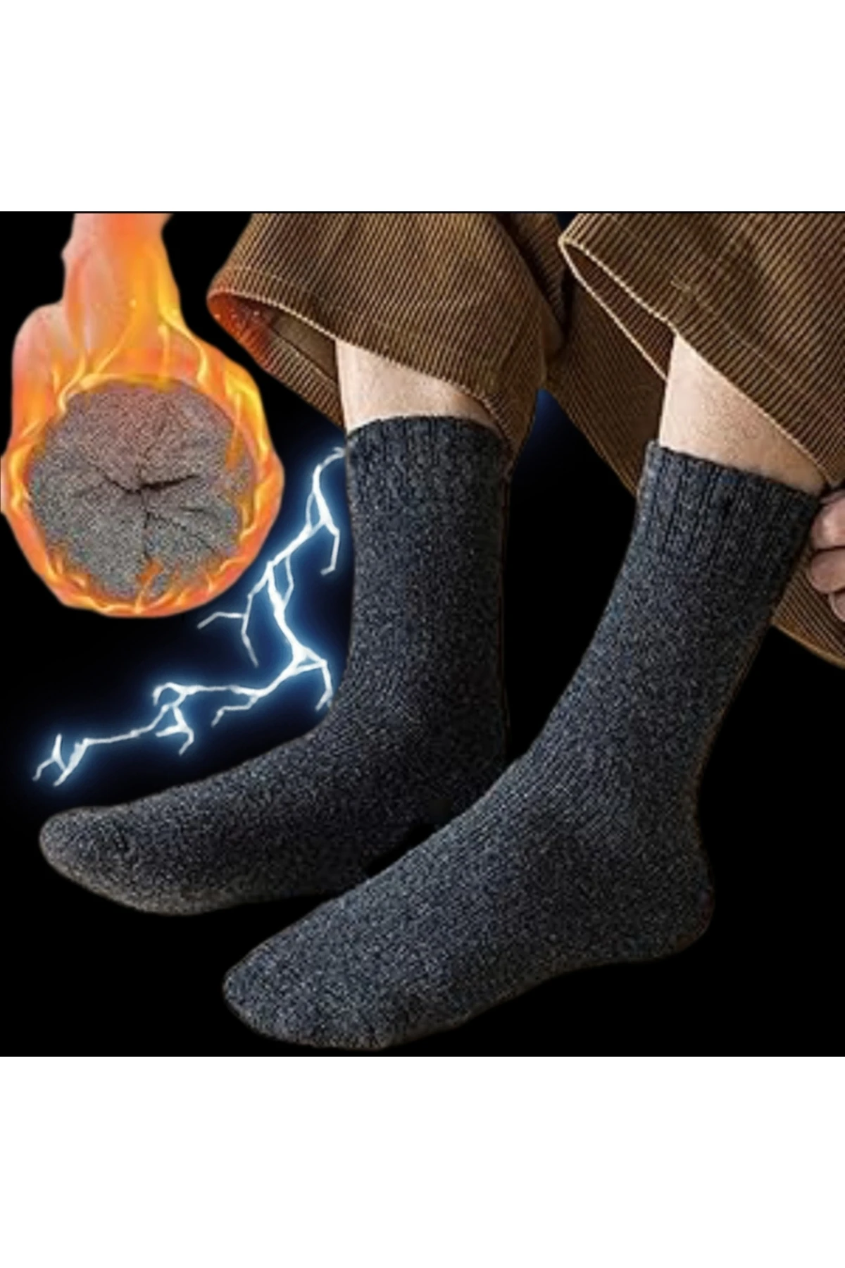 Termal Kışlık Ultra Kalın Kadın Erkek Çorap