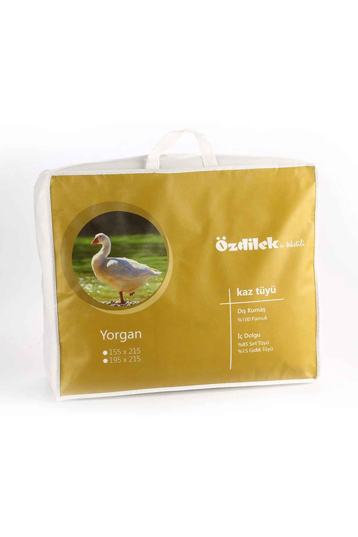 Çift Kişilik Kaz Tüyü Yorgan 195x215 Cm