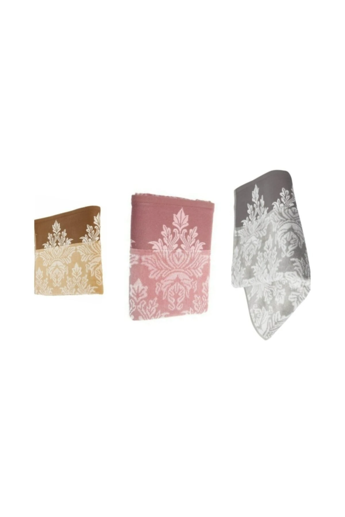 ( 3 Adet ) Ayda Kadife El Yüz Havlusu 50x90