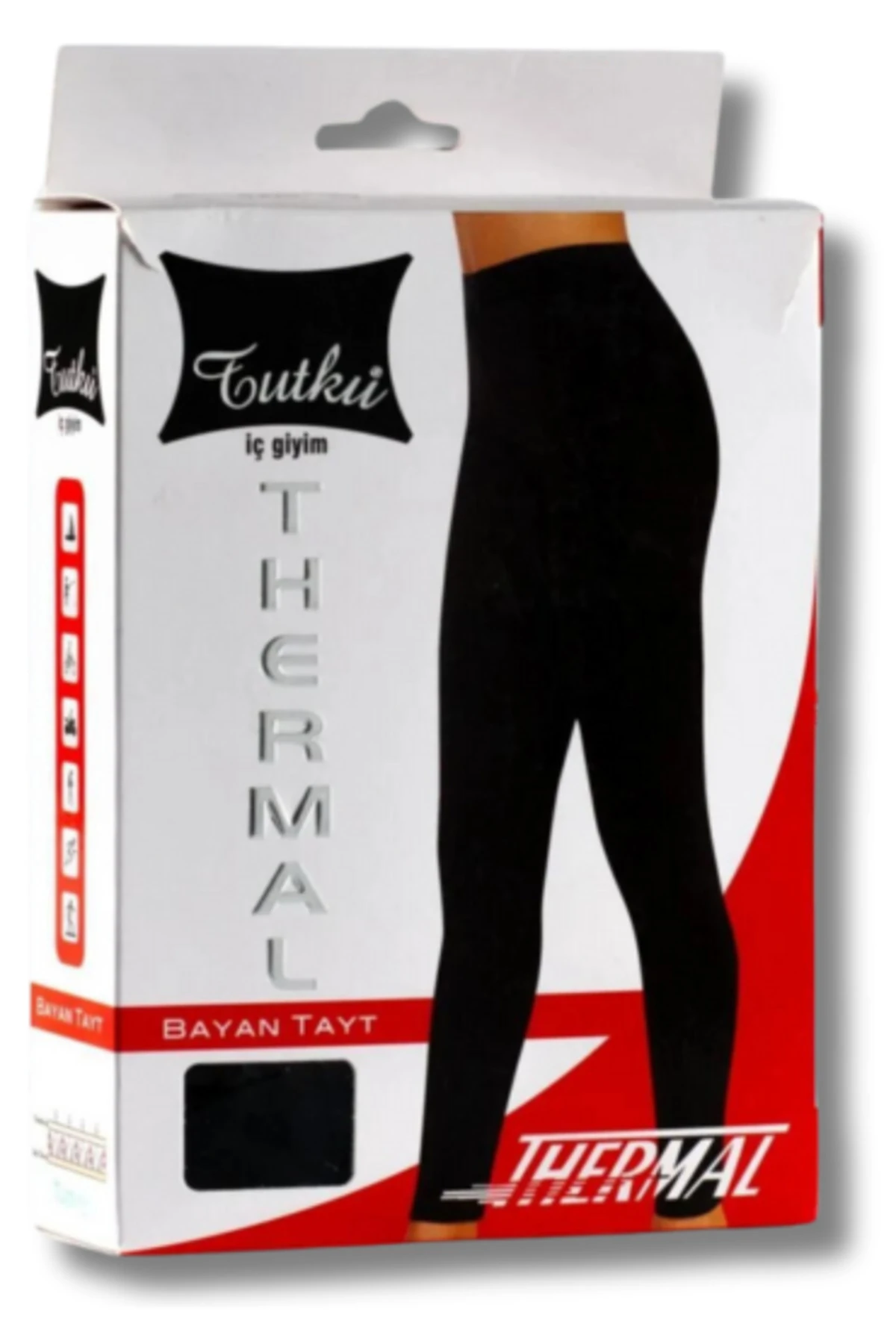 0166 Tutku Kadın Termal Tayt Siyah