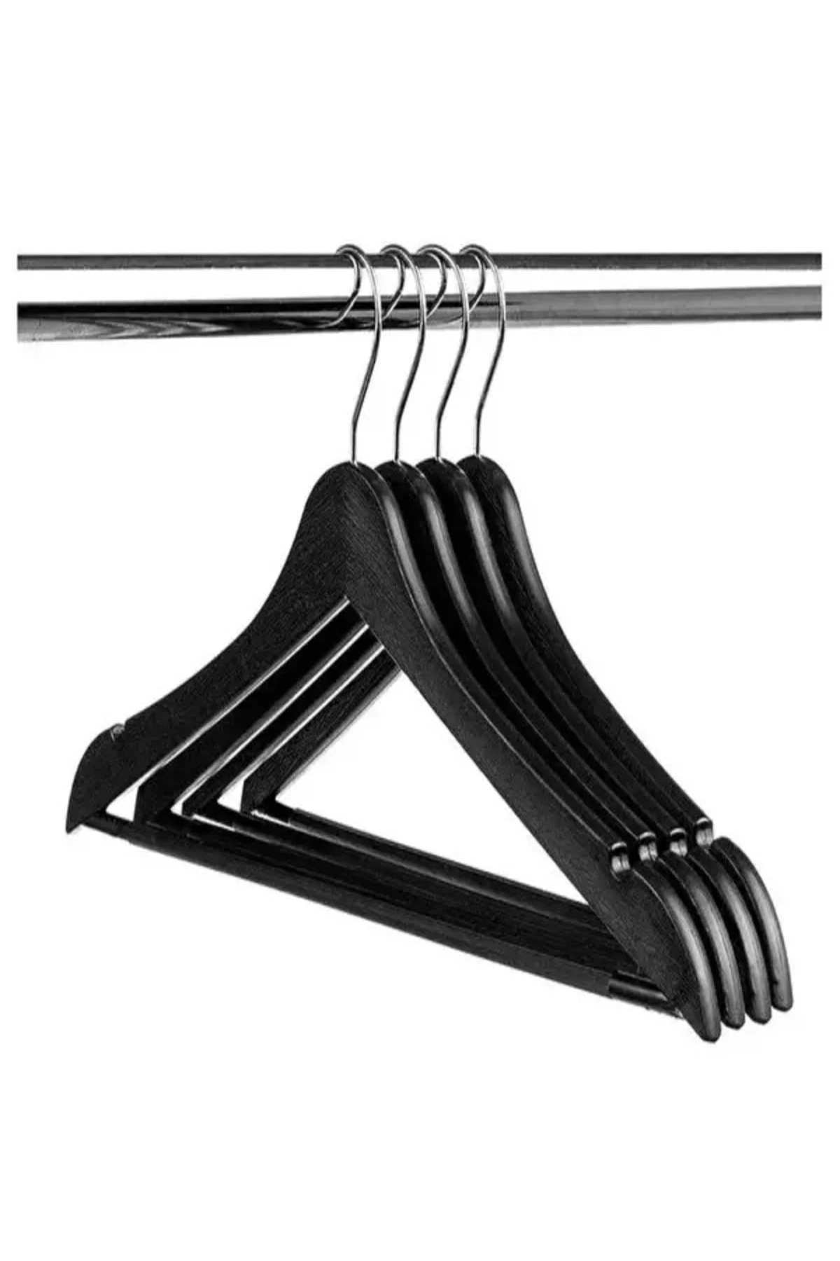 LUX AHŞAP GÖRÜNÜMLÜ ASKI 12'Lİ - SİYAH