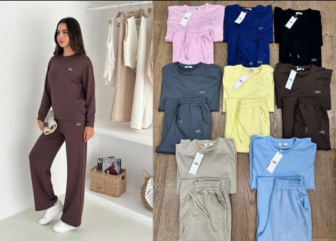 2 İplik Bisiklet Yakalı ALO Eşofman Takımı