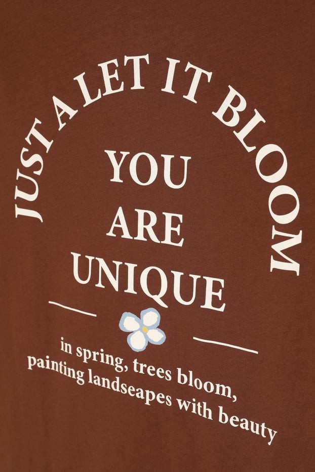 Kahverengi bloom tshirt