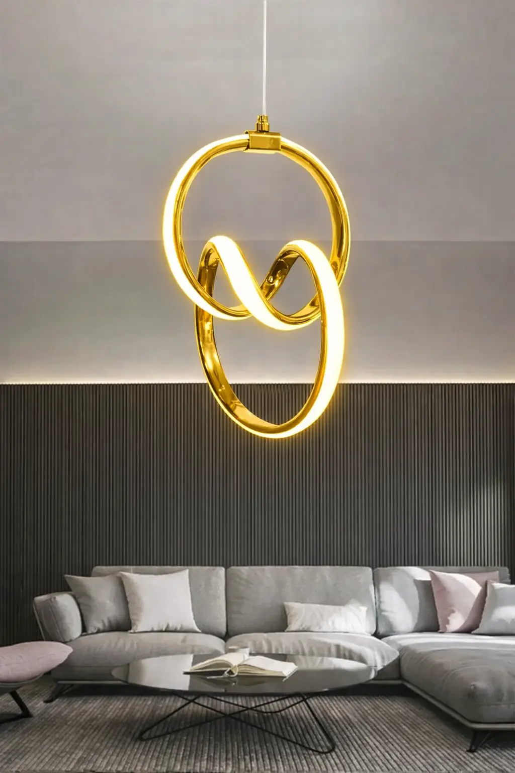 İmza Modern LED Halka Sarkıt Avize