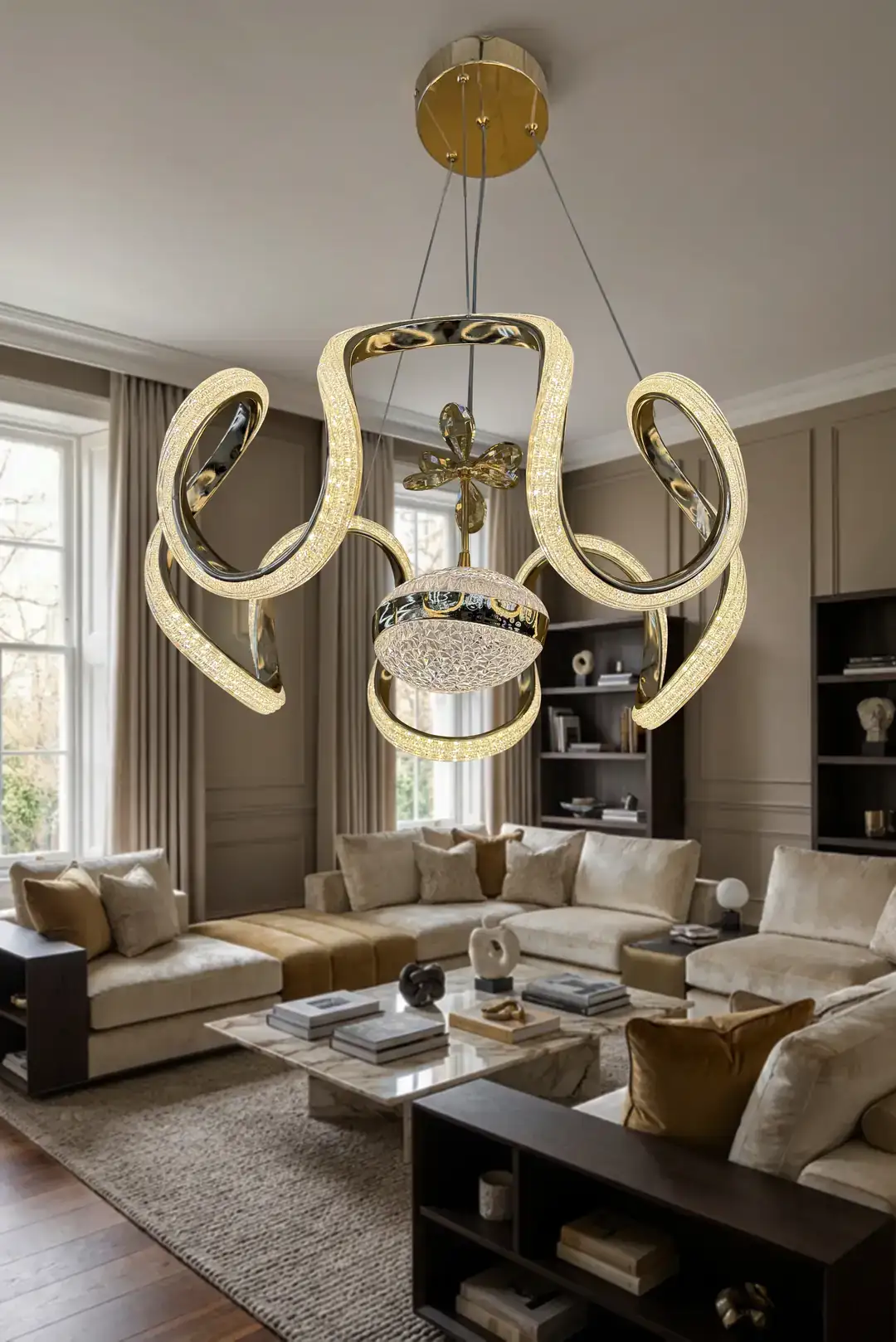 Arya Simli Eliza Modern LED Sarkıt Avize
