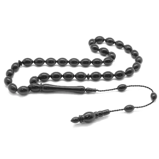 Kumpas Crafted Arpa Cut Erzurum Oltu Stone Prayer Beads