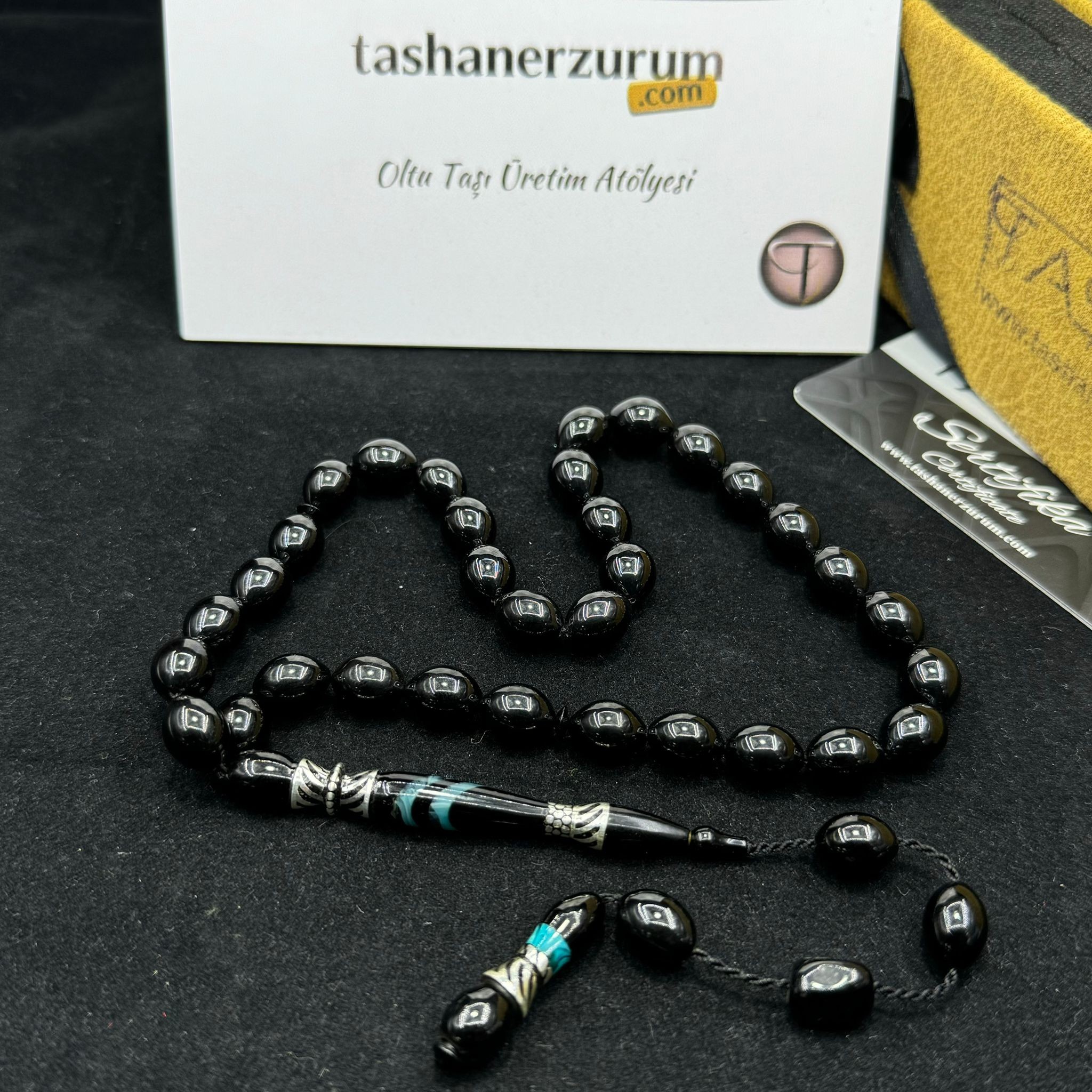 Nakkaş İmame Mastercrafted Erzurum Oltu Stone Prayer Beads