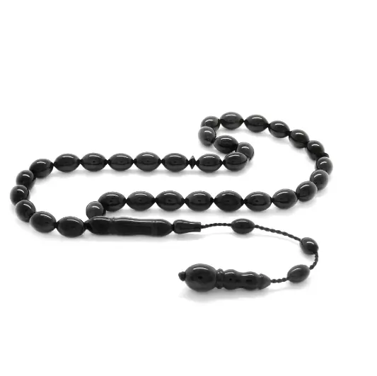 Kumpas Crafted Arpa Cut Erzurum Oltu Stone Prayer Beads