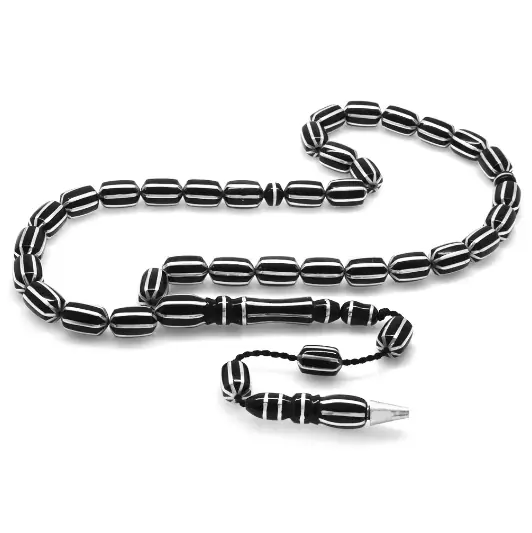 Kumpas Handcrafted 8'li Yarma Sistemli Koleksiyonluk Erzurum Oltu Stone Prayer Beads
