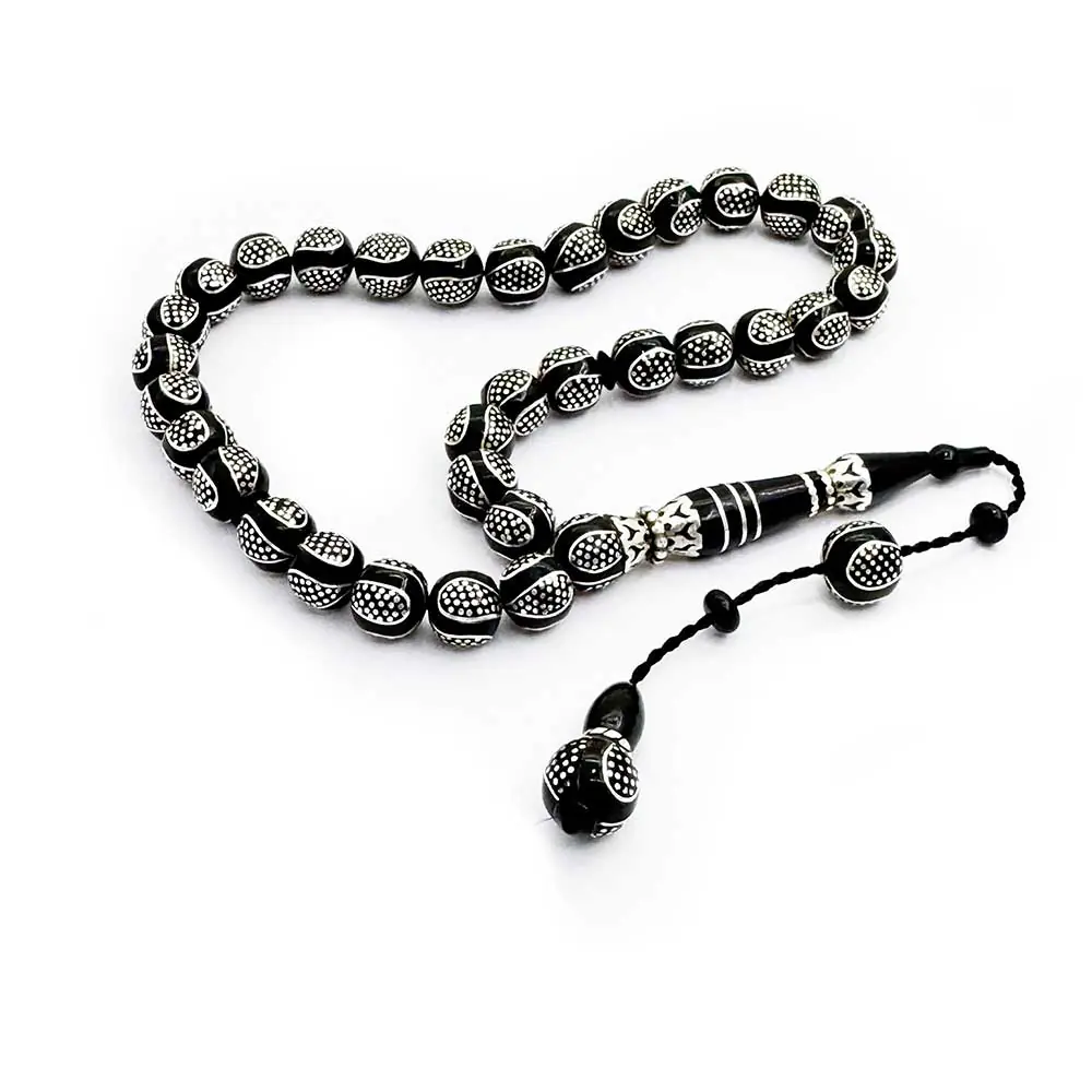Special Design Usta Craftsmanship Erzurum Oltu Stone Prayer Beads