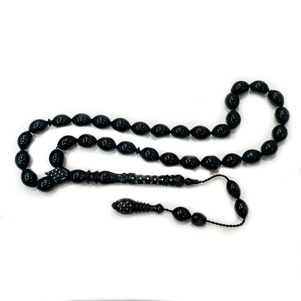 Caliper Workmanship System Erzurum Oltu Stone Prayer Beads