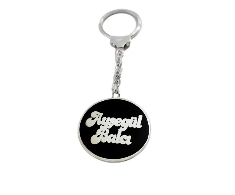 Personalized Handcrafted Silver Keychain