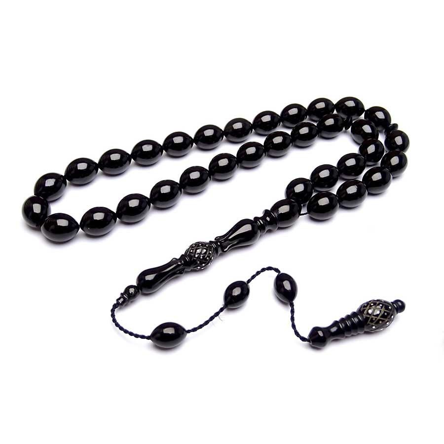 Imame Erzurum Oltu Stone Prayer Beads with Special Design System