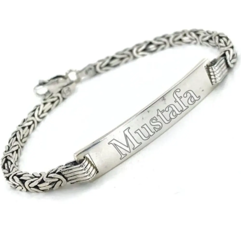 925 K Silver Personalized Bracelet