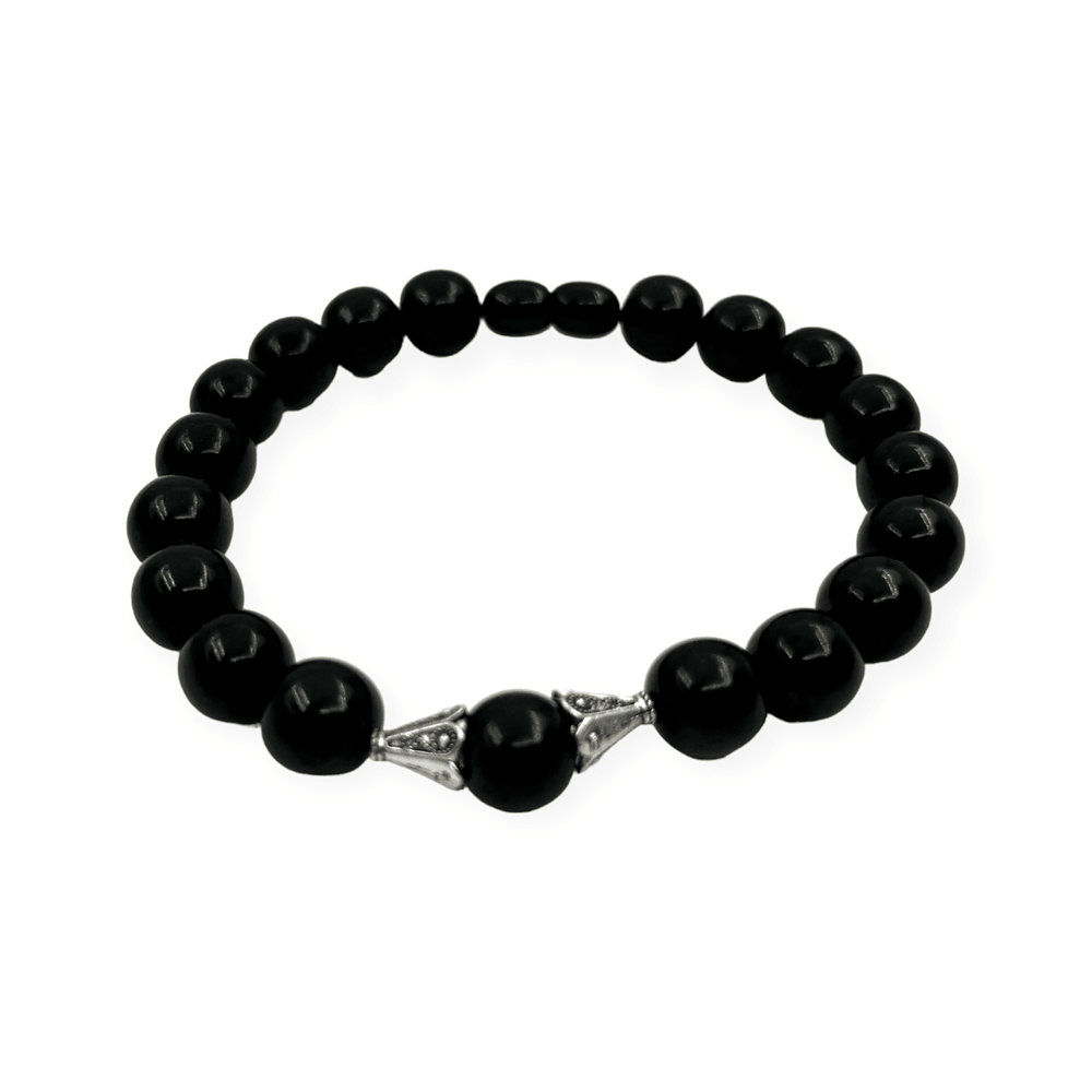 Sade Oltu Taşı Bileklik 10 mm