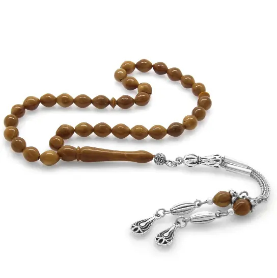 Kararmaz Metal Water Drop Tasselled Arpa Cut Bilek Size Kuka Seed Prayer Beads