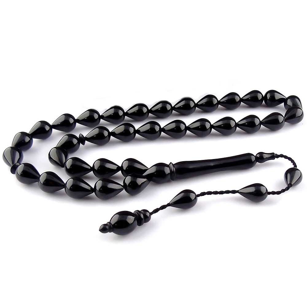 Water Drop Cut Erzurum Oltu Stone Rosary