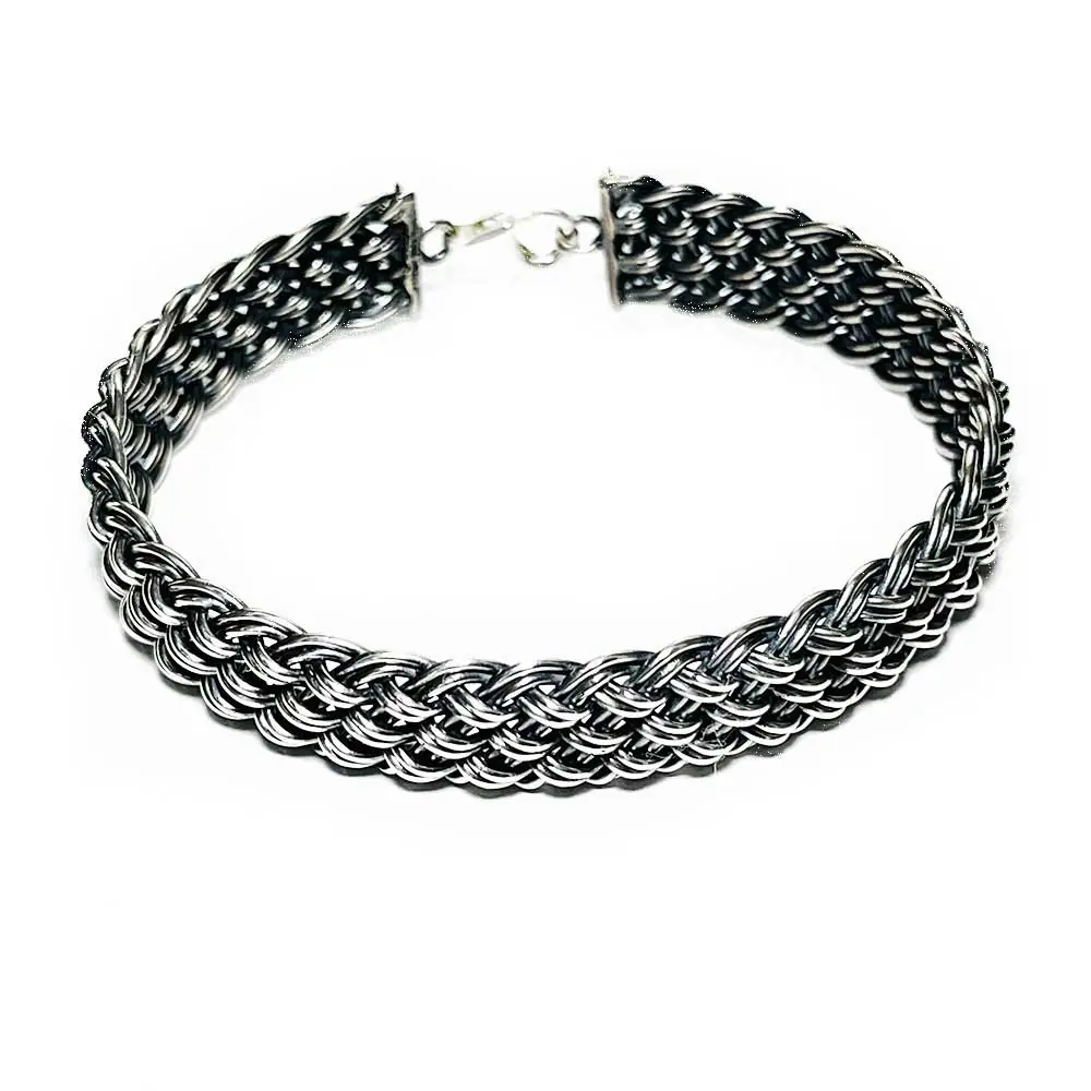 925 K Silver Mesh Woven Bracelet