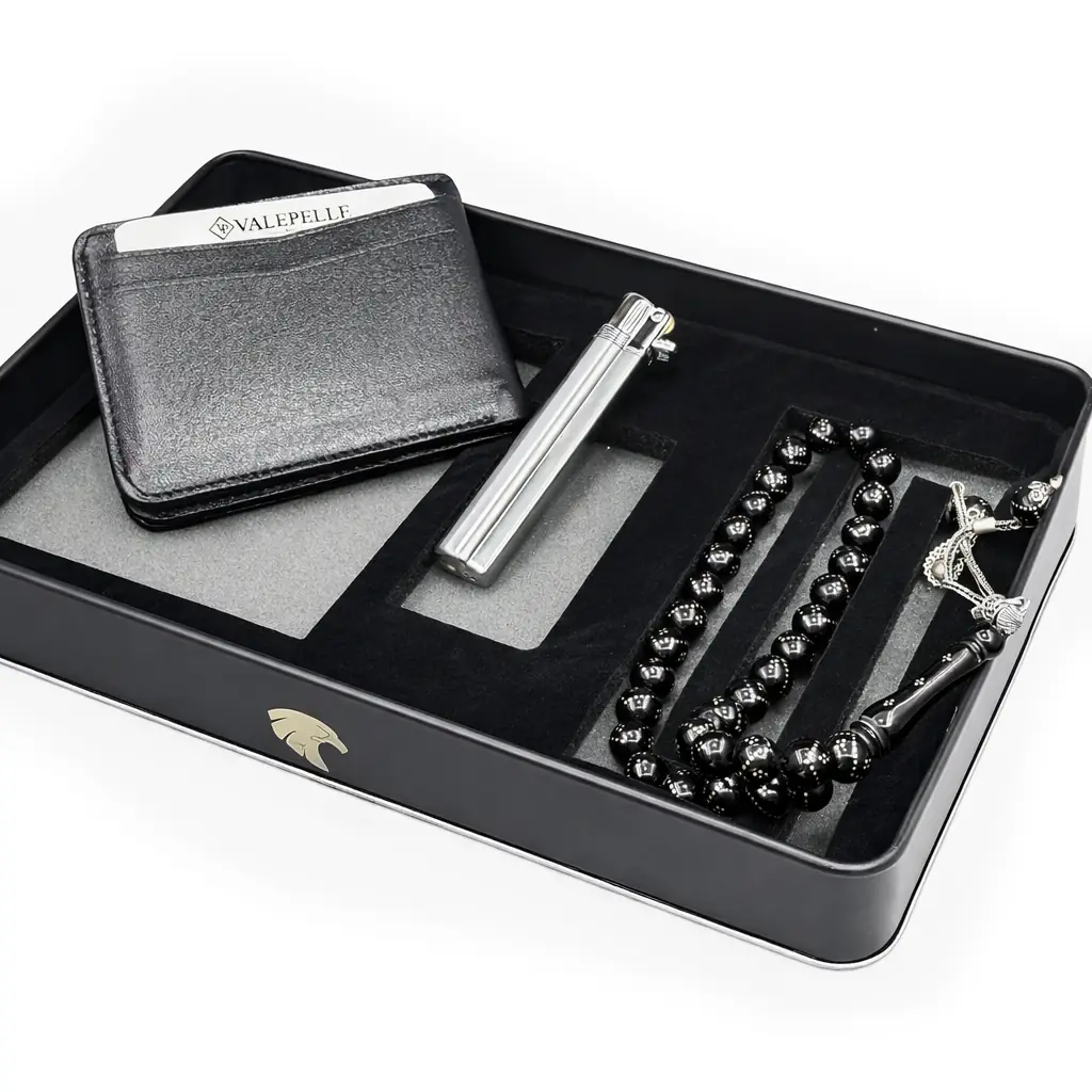 Taşhan Oltu taşı ve gümüş set