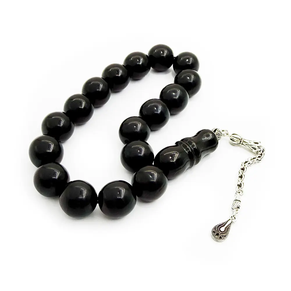 Plain 17 li Erzurum Oltu Stone Efe Stres Prayer Beads