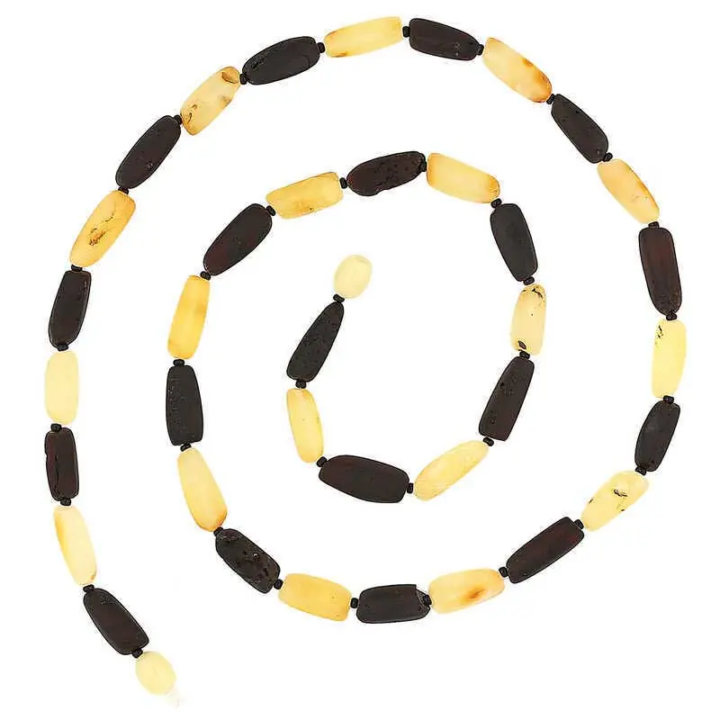 Multi Colored Yetişkin Drop Amber Necklace