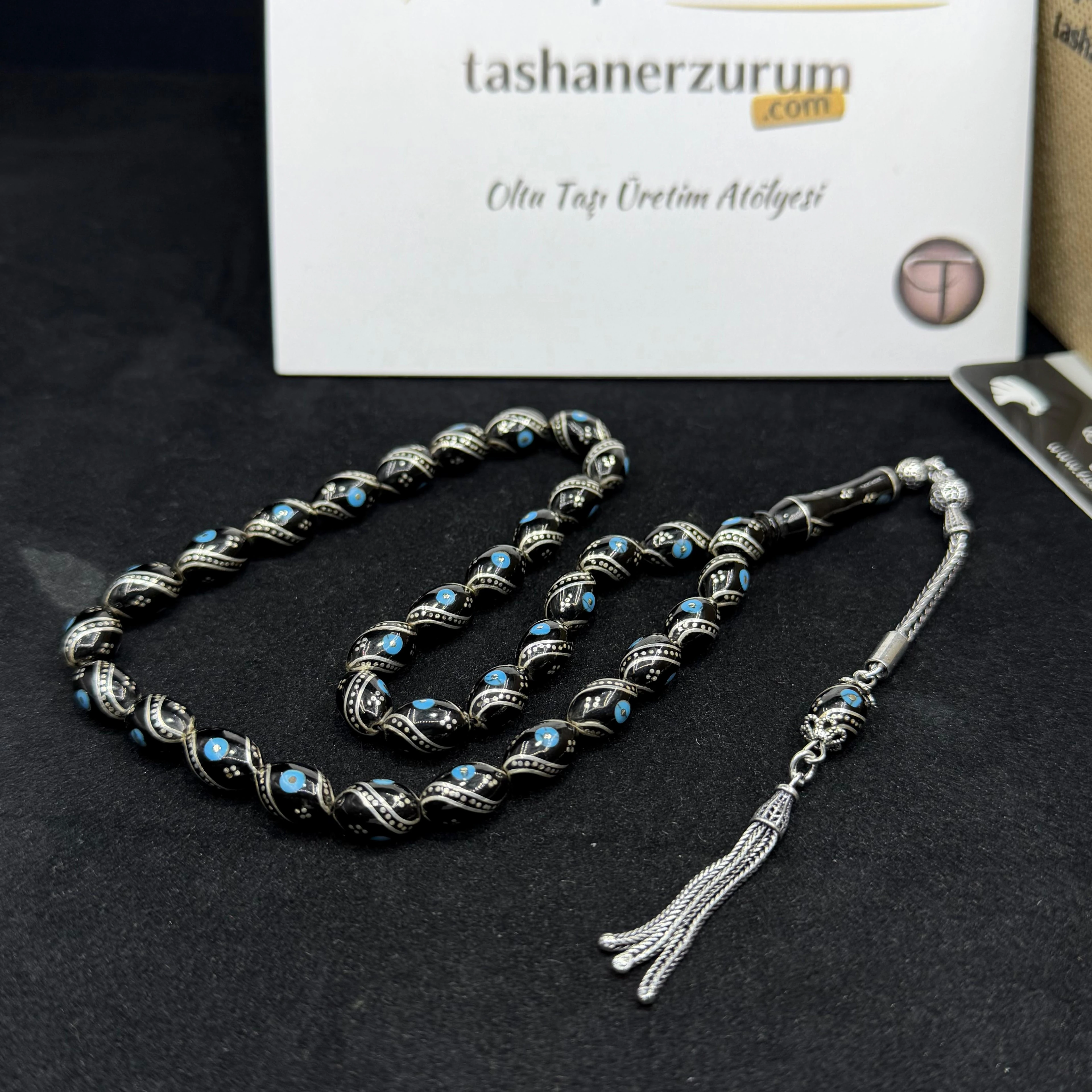 taSHA品 Taşhan koleksiyonluk Oltu taşı ve kehribar tesbihler