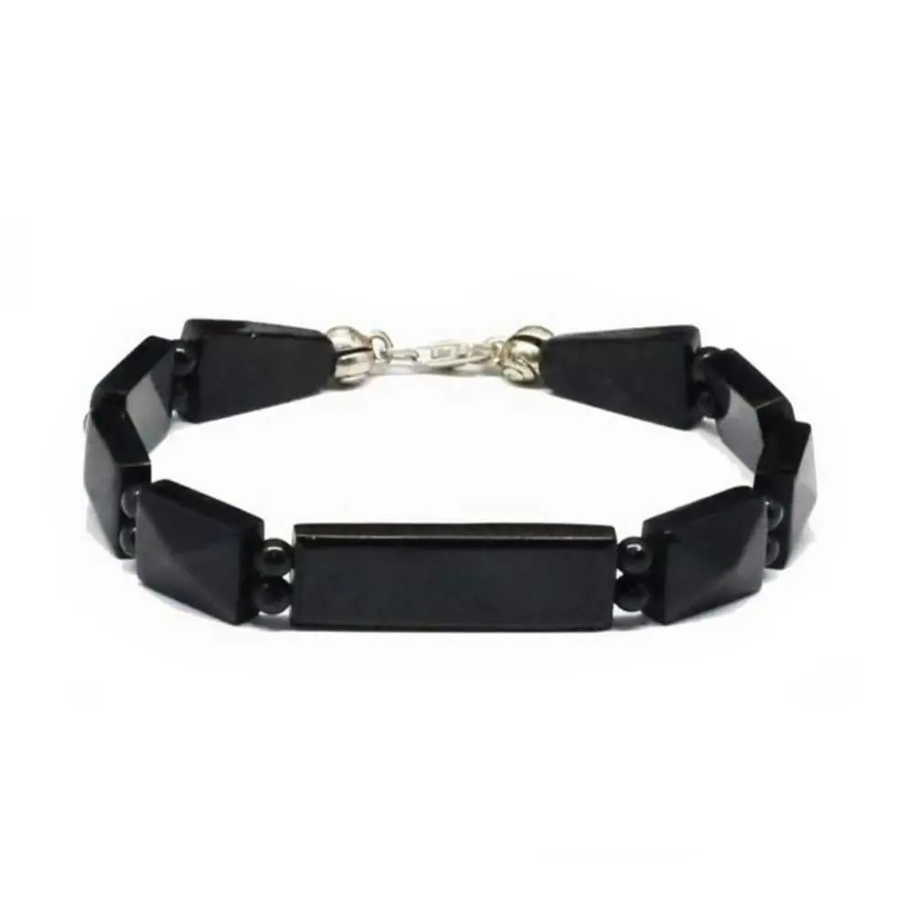 Oltu Stone Bracelet Piramit Patterned Square