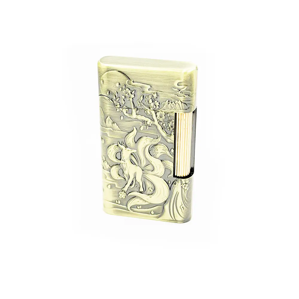 Taşhan Orman Embossed Patterned Brass Lighter