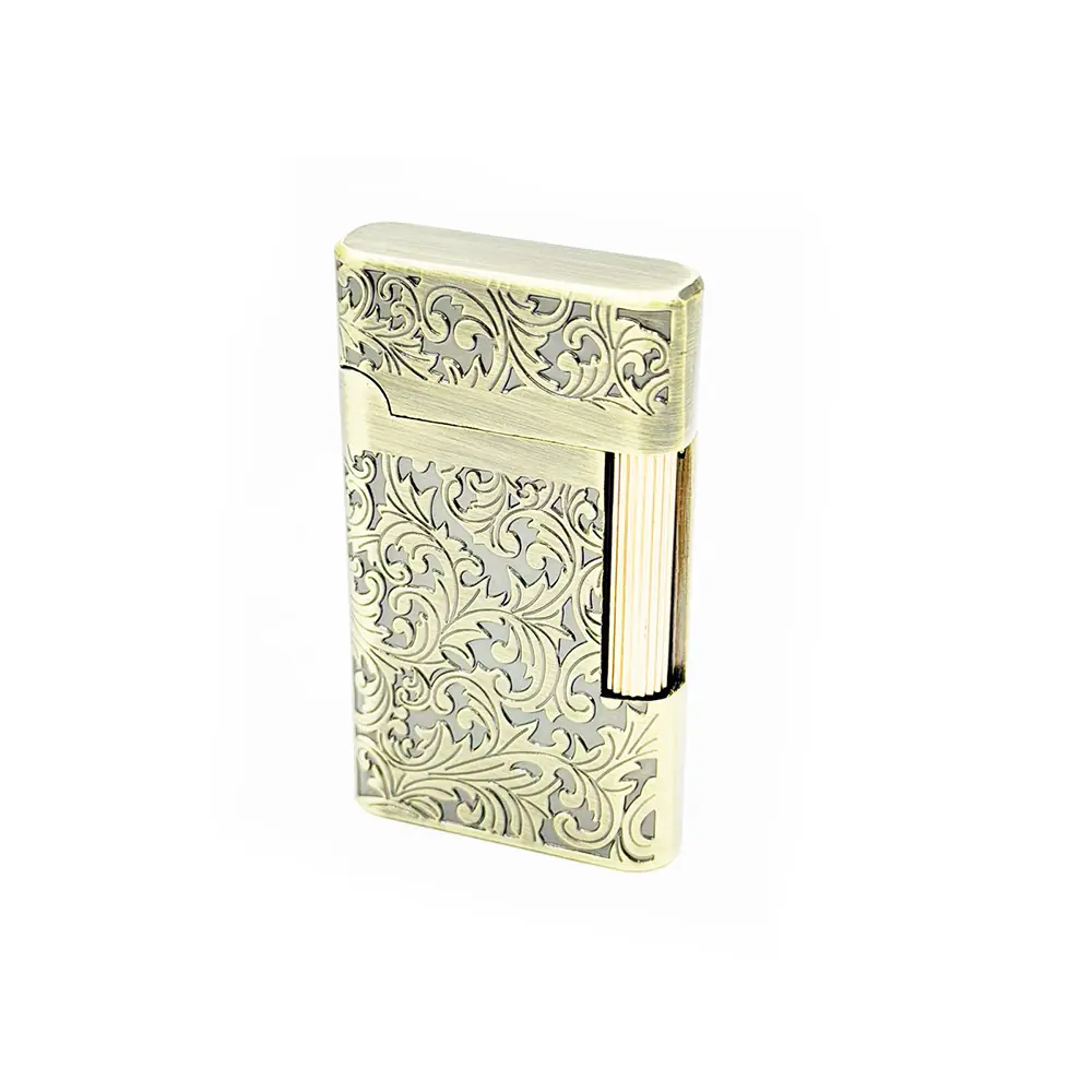 Taşhan Embossed Patterned Brass Lighter