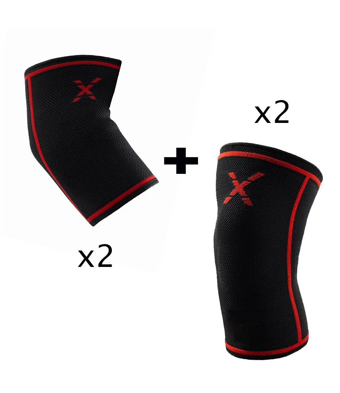 Dex Supports Elbow Sleeve-Knee Sleeve Paket- Spor Dirseklik ve Dizlik