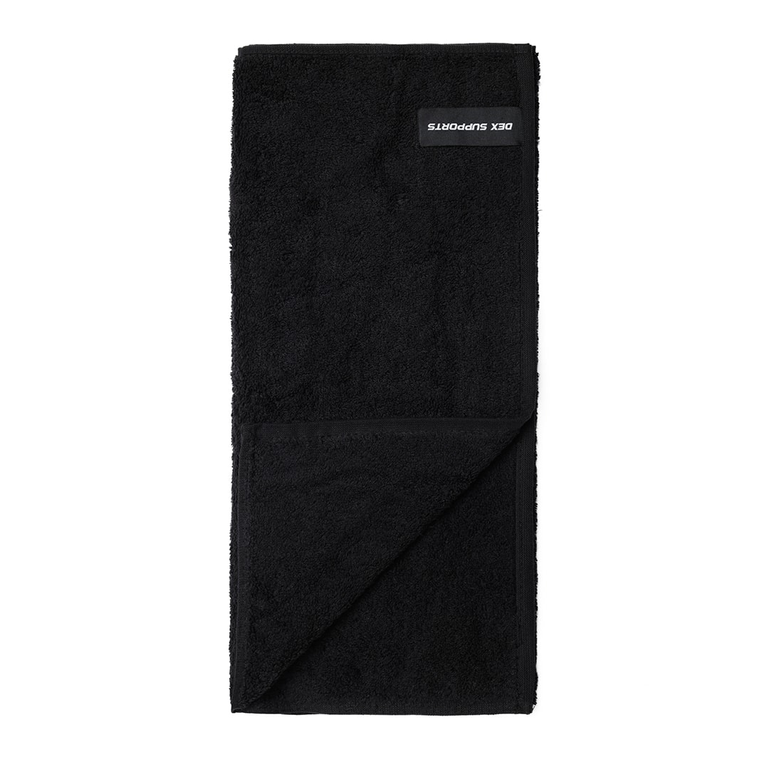 Spor Havlusu 50x90 Özel Ölçü Pamuklu  Antrenman , Egzersiz ,  Fitness Havlusu  - SİYAH