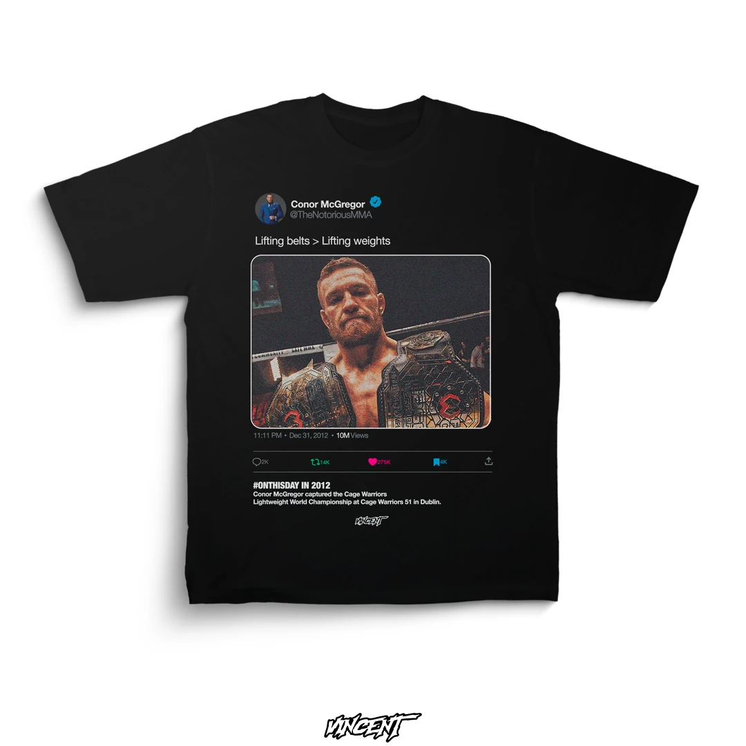 Conor McGregor: Lifting Belts > Lifting Weights