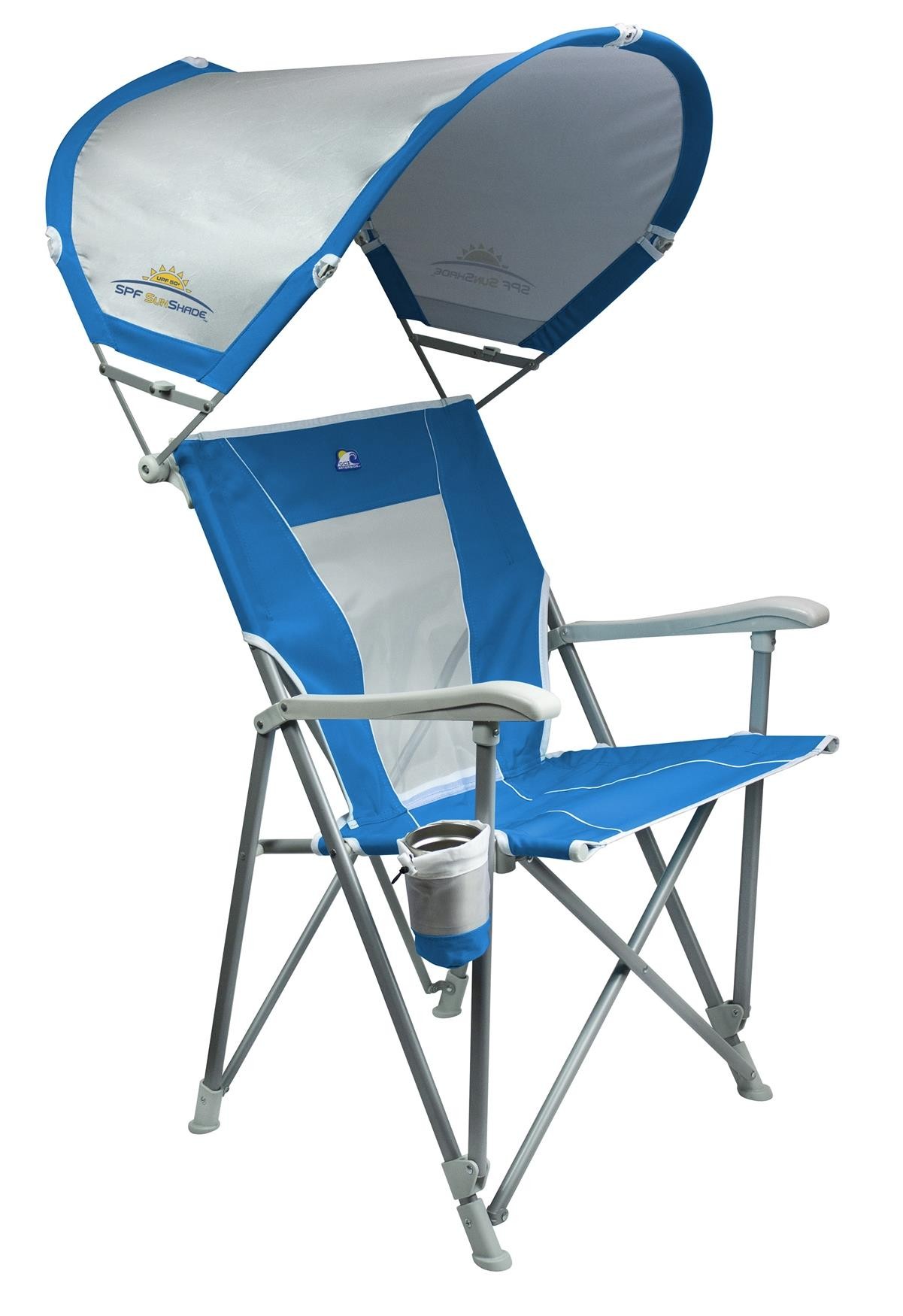 Gci Outdoor SunShade Captain's Chair Güneşlikli Katlanır Plaj Sandalyesi